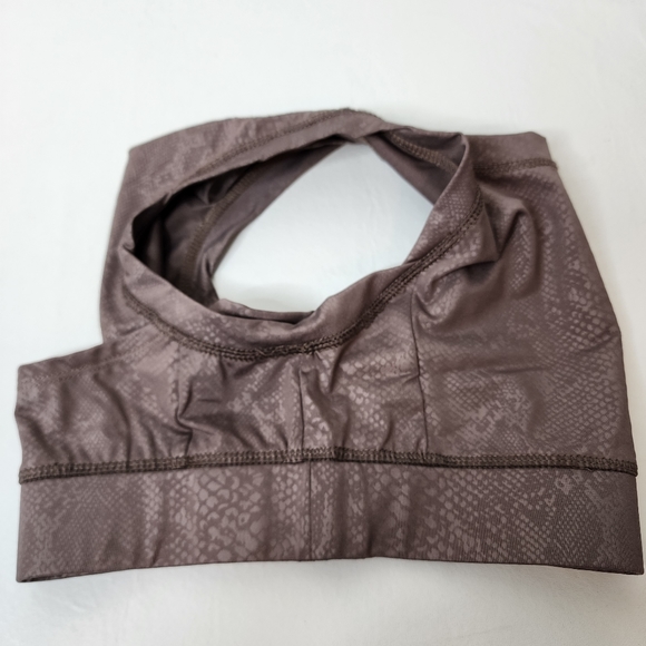 Tahari Sports Bra Brown Snakeskin Print Size Small Activewear NWT - Picture 8 of 10